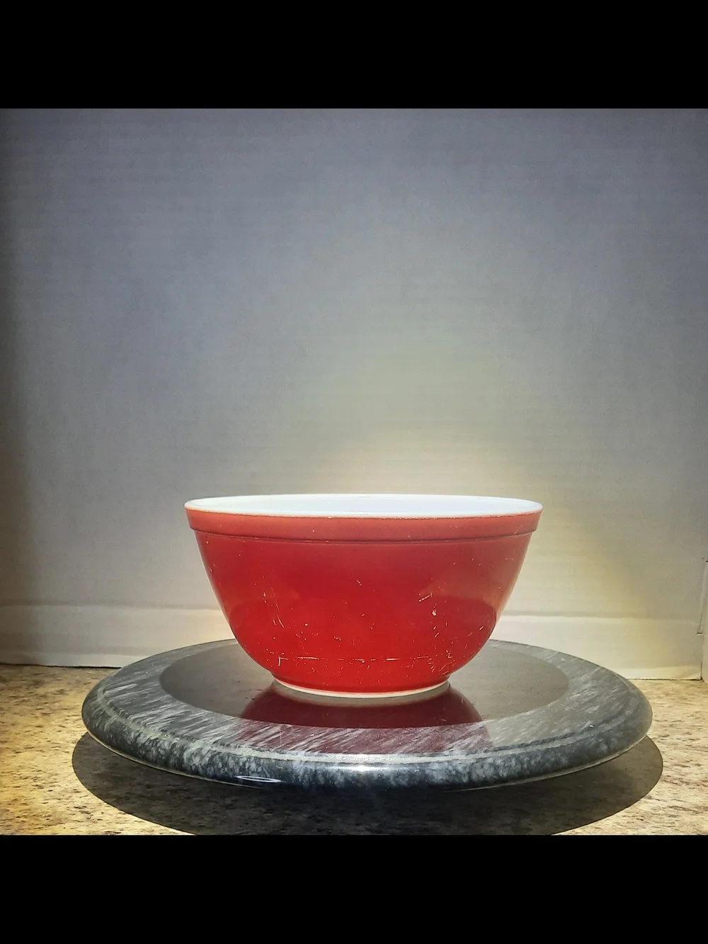 Vintage Pyrex Friendship Red 402 Mixing Bowl